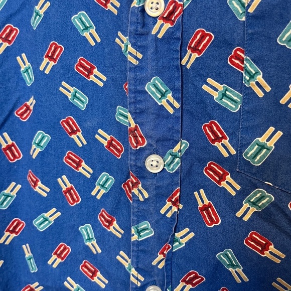 J.Crew Popsicle Bomb Pop Button Down Short Sleeve Shirt M - Picture 7 of 10